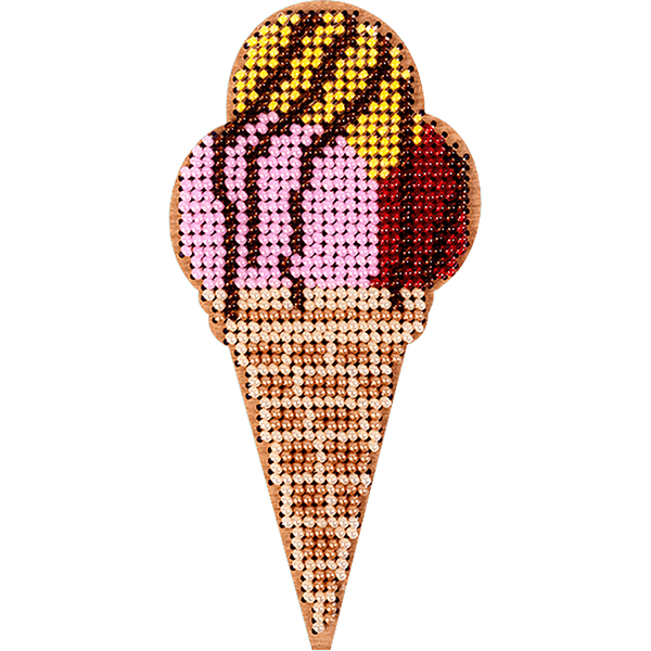 DIY Beaded embroidery on wood kit