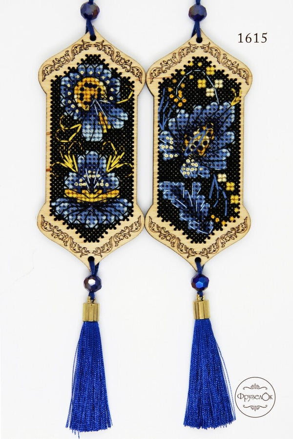 DIY cross stitch kit on wood