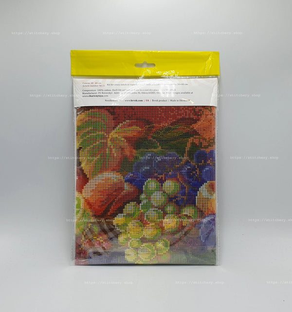 DIY Cross Stitch Kit with Printed canvas