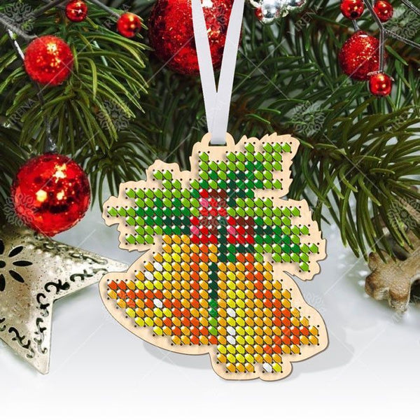 Christmas Bead Embroidery Kit Christmas toys Set 5 pcs Christmas tree toys