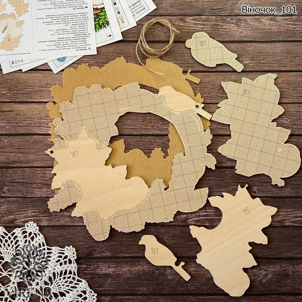 DIY Beaded Door Wreath Kit