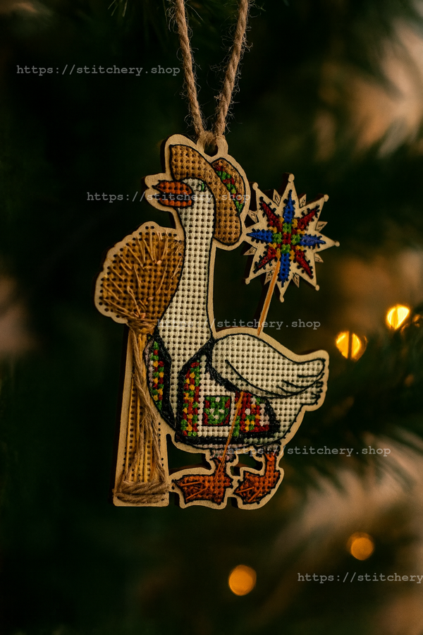 DIY Cross stitch kit on wood