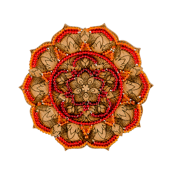 DIY Beaded embroidery on wood kit