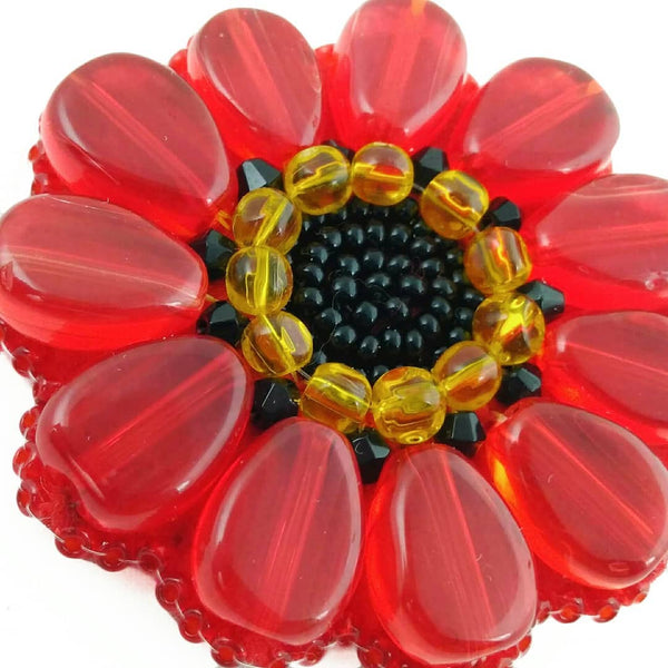 Beadwork kit for creating broоch