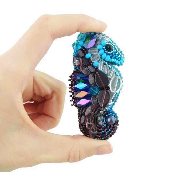 Beadwork kit for creating broоch