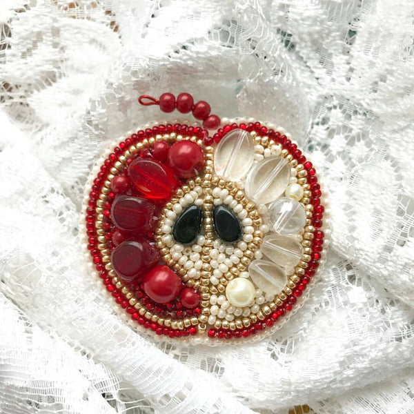 Beadwork kit for creating broоch