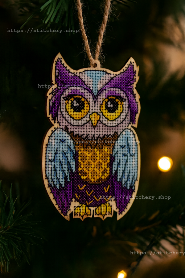 DIY Cross stitch kit on wood