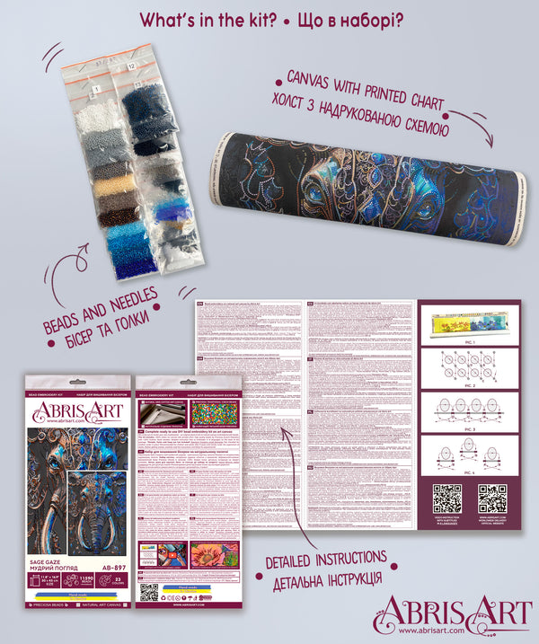 DIY Bead Embroidery Kit