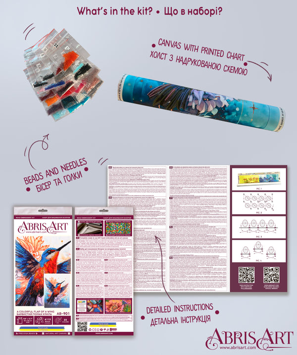 DIY Bead Embroidery Kit