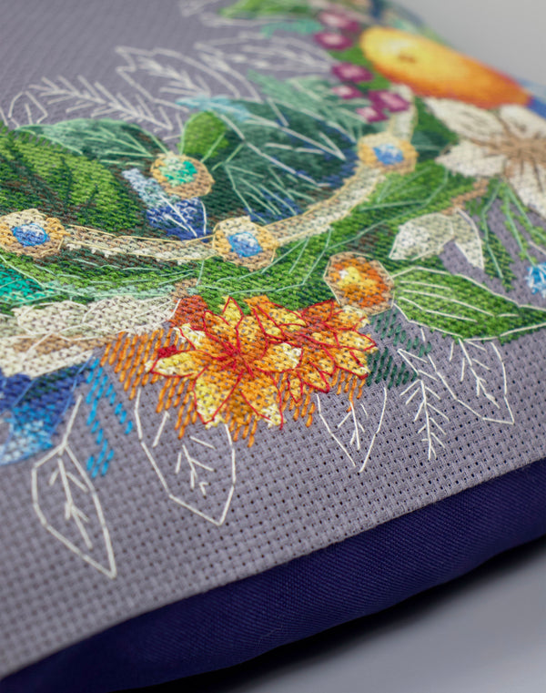 DIY Cross Stitch Pillow Kit