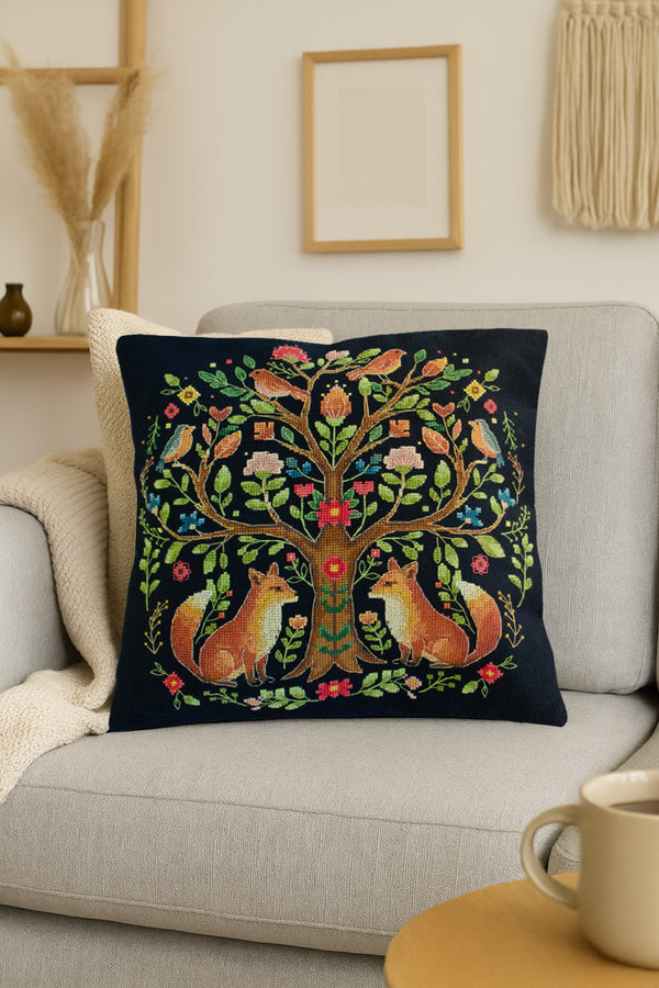 DIY Cross Stitch Pillow Kit