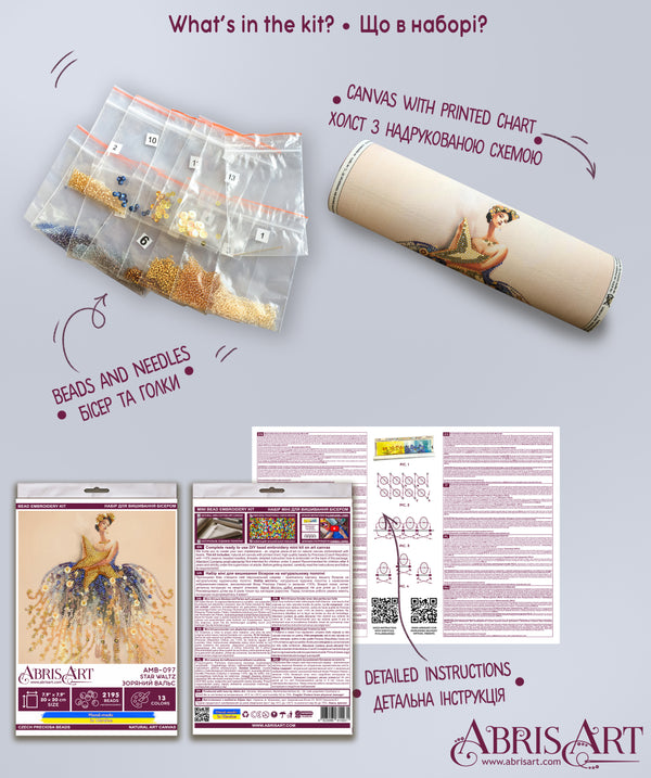 DIY Bead Embroidery Kit