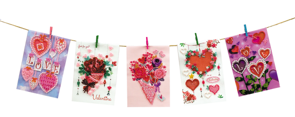 Flags kits with bead embroidery