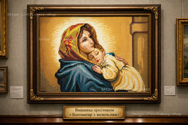 DIY Cross Stitch Kit with Printed canvas