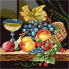 DIY Cross Stitch Kit "Still life with fruit" with Printed Tapestry Canvas