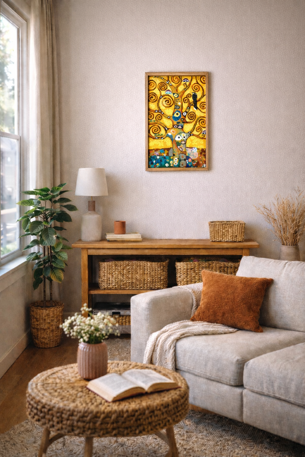 DIY Printed Tapestry Kit āāThe Tree of Lifeā, by Gustav Klimtā Needlepoint Kit