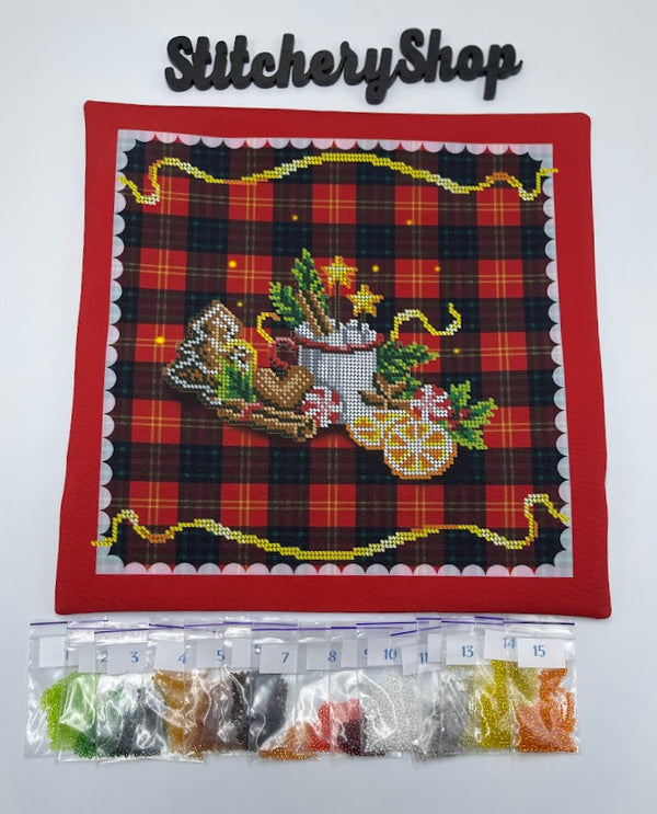 DIY Bead embroidery cushion cover kit