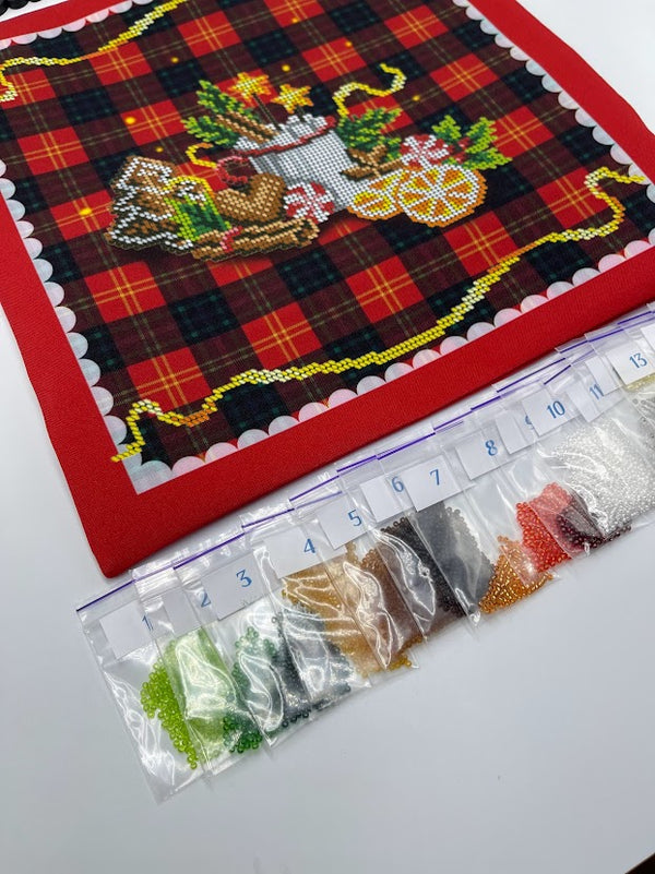 DIY Bead embroidery cushion cover kit