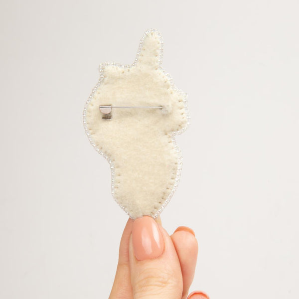 Beadwork kit for creating broоch