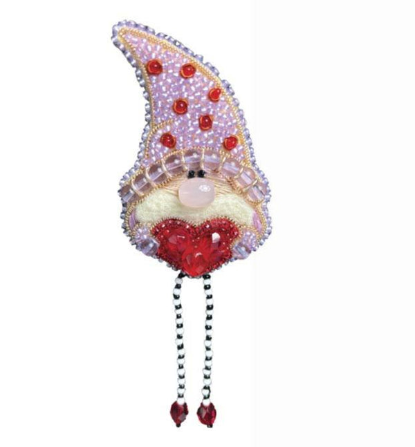 Beadwork kit for creating broоch