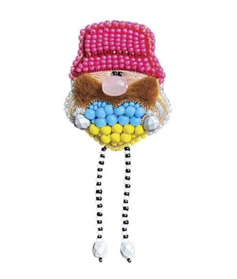 Beadwork kit for creating broоch