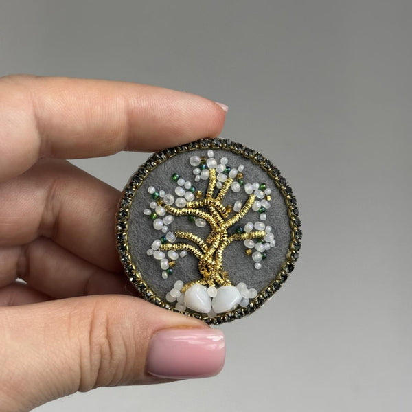 Beadwork kit for creating broоch