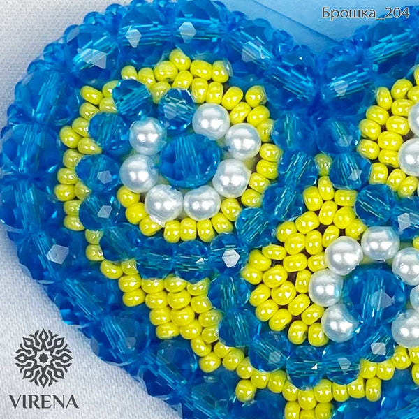 Beadwork kit for creating broоch