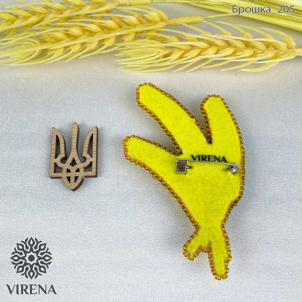 Beadwork kit for creating broоch