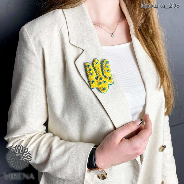 Beadwork kit for creating broоch