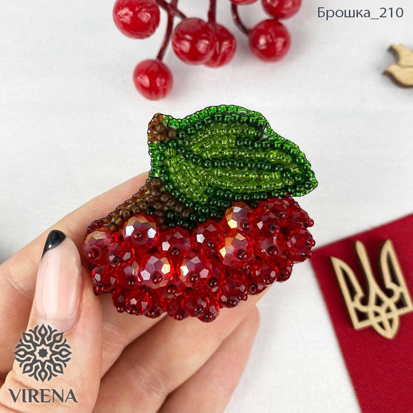 Beadwork kit for creating broоch