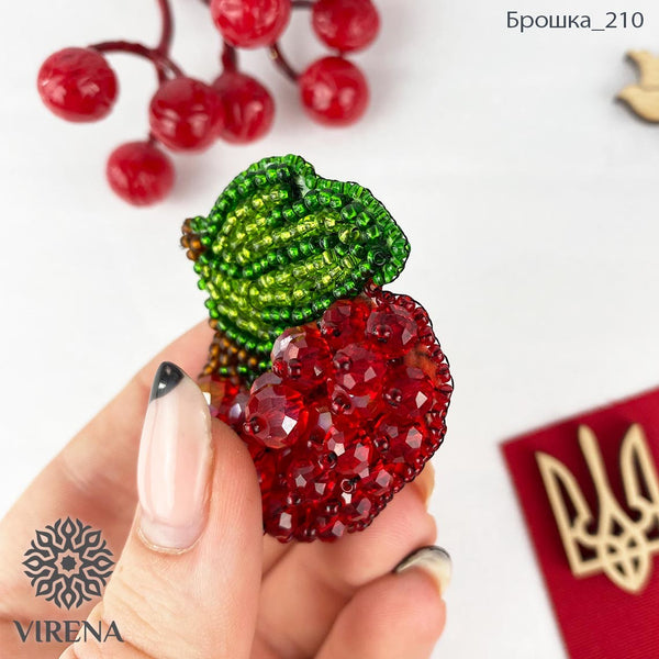 Beadwork kit for creating broоch