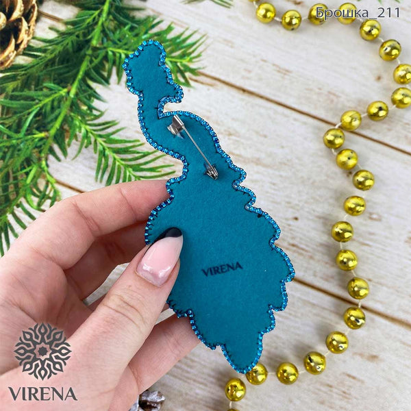 Beadwork kit for creating broоch