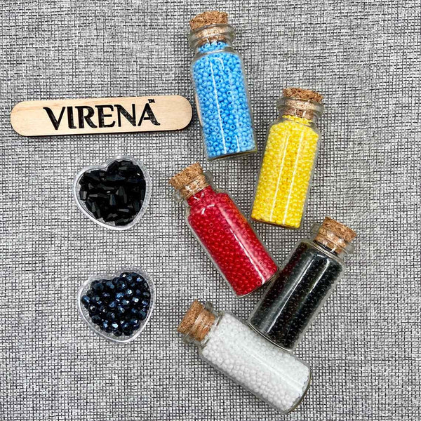 Beadwork kit for creating broоch