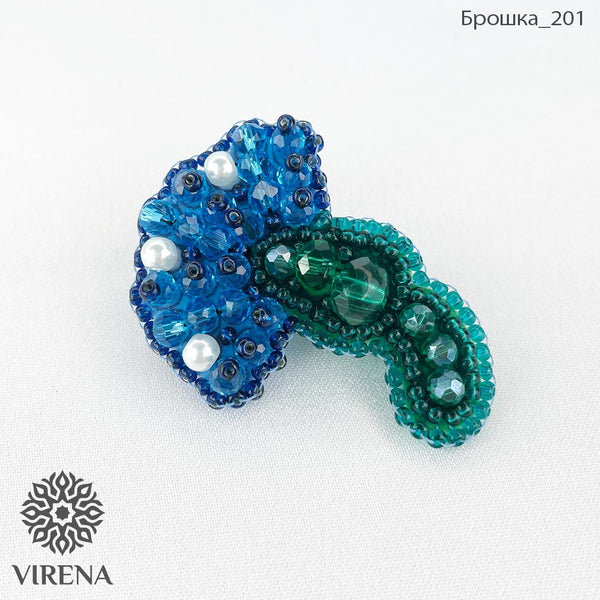 Beadwork kit for creating broоch
