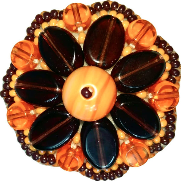 Beadwork kit for creating broоch