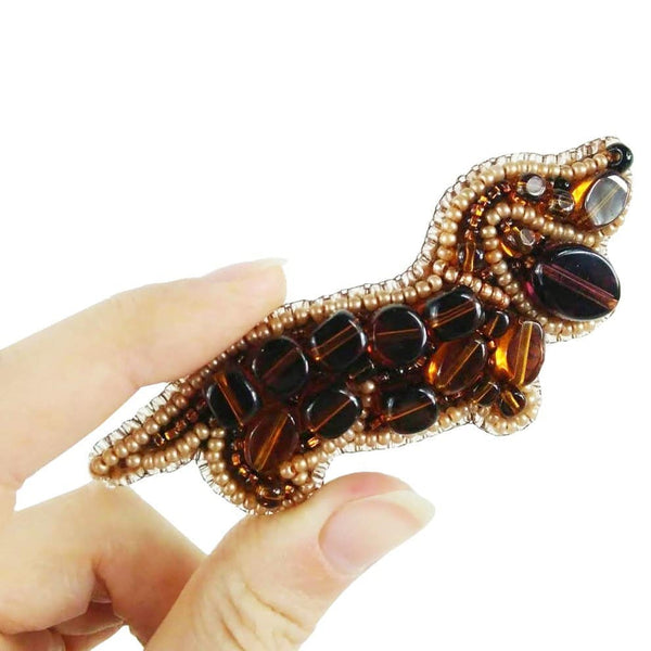 Beadwork kit for creating broоch