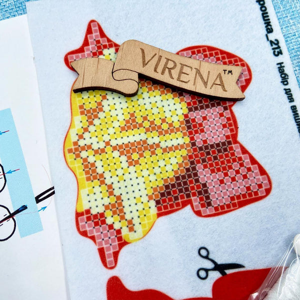 Beadwork kit for creating broоch