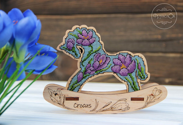 π DIY Counted Cross Stitch Kit Rocking Horse