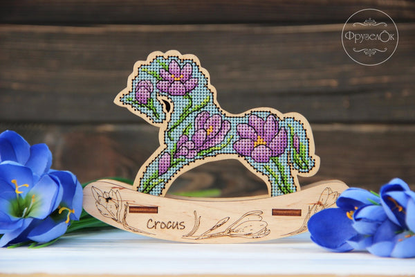 π DIY Counted Cross Stitch Kit Rocking Horse
