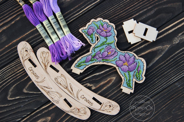 π DIY Counted Cross Stitch Kit Rocking Horse