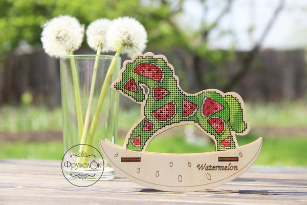 π DIY Counted Cross Stitch Kit Rocking Horse