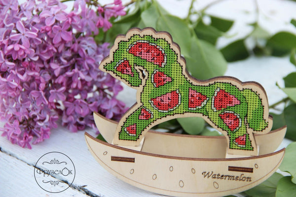 π DIY Counted Cross Stitch Kit Rocking Horse