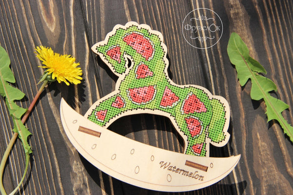 π DIY Counted Cross Stitch Kit Rocking Horse