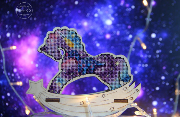π DIY Counted Cross Stitch Kit Rocking Horse