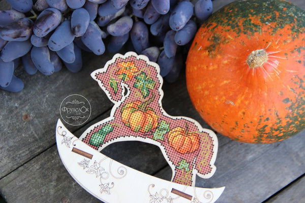 π DIY Counted Cross Stitch Kit Rocking Horse