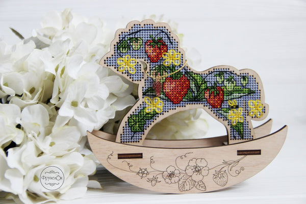π DIY Counted Cross Stitch Kit Rocking Horse