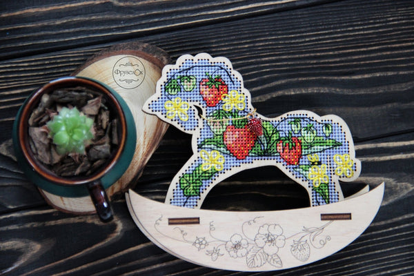 π DIY Counted Cross Stitch Kit Rocking Horse