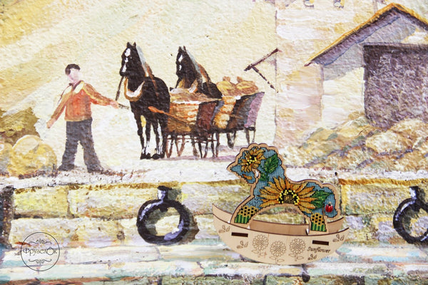 π DIY Counted Cross Stitch Kit Rocking Horse