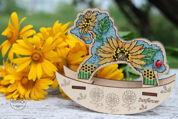 π DIY Counted Cross Stitch Kit Rocking Horse