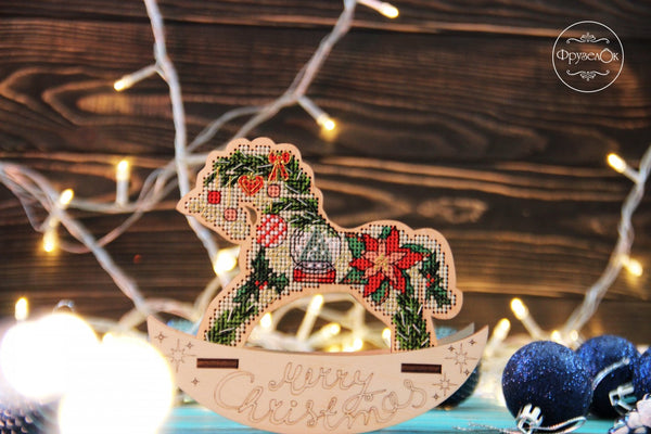 π DIY Counted Cross Stitch Kit Rocking Horse